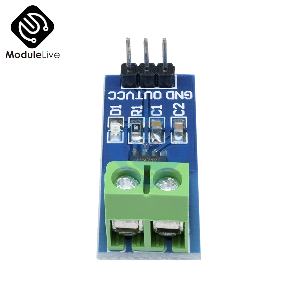 Модуль датчика тока Холла 20A ACS712 модель 20A ACS712 20A для Arduino