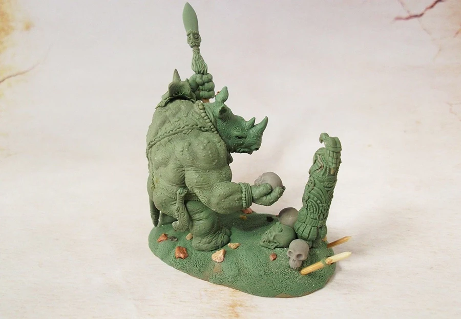 1/32 Смола Модель Строительный комплект фигурка Rhinocero