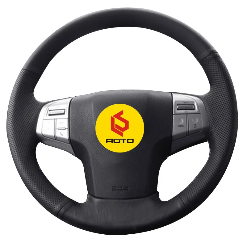 Braid on the Steering Wheel Cover for isuzu dmax 2014 mu-x leather steering wheel case auto Accessories cubierta del volante | Автомобили
