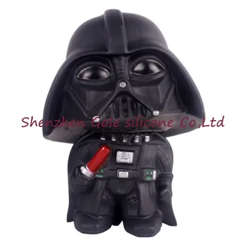 

hot 96pcs/lot Star Wars Piggy Bank Resin Lovable Money Saving Cash Coin Deposit Box Change COINS Tank Storage Piggy Bank