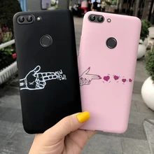 Dla Huawei P Smart Case PSmart 2018 pokrywa Fundas śliczne TPU miękka matowa tylna pokrywa Etui na telefony dla Huawei P inteligentny FIG-LX1 pokrywa Etui