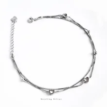 ZOBEI минималистичный 925 пробы Серебряный Круглый браслет для голени для женщин круглая Геометрическая металлическая цепочка хорошее ювелирное изделие подарок на день рождения