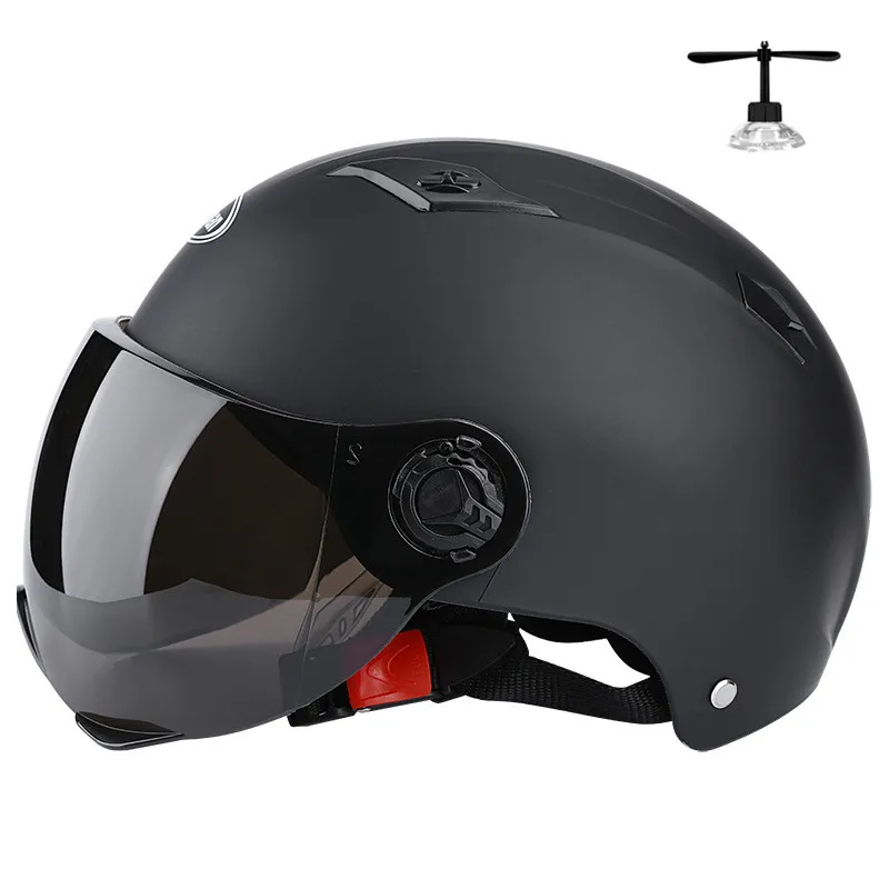 

Summer 53 to 61 cm Adult Electric Motorcycle Helmets Half Helmet Scooter Motor Crash Helmetor Moto Bike Sunshade Sun Protection