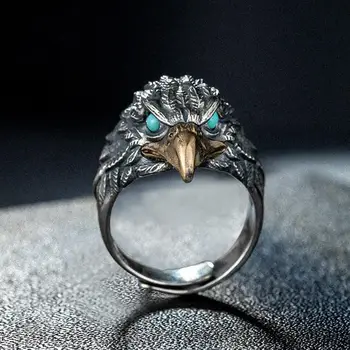 

2020-7 New Rings For Men Retro Ring Punk Hip hop Ring Band Rings Brand Fashion Jewelry Male NO777