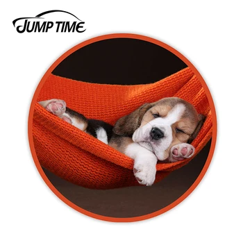 

Jump Time Sleeping Beagle Puppy Vinyl Stickers Dog Sticker Laptop Luggage JDM Decal Car Wrap Bumper Trunk Truck Graphics