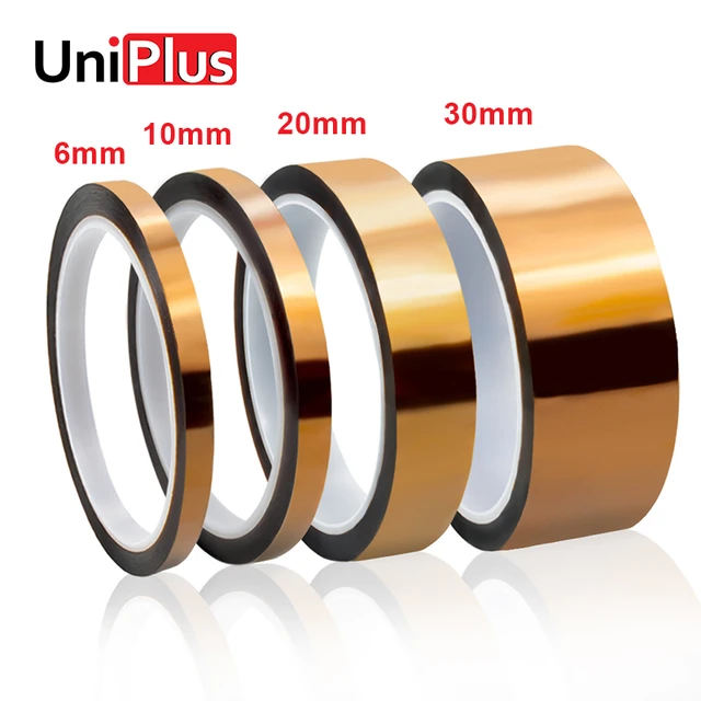 for Kapton Tape 6mm 10mm 20mm 30mm Polyimide Golden Finger High Temperature Heat  Tapes Electronic Industry Sticker 100ft 33m - AliExpress