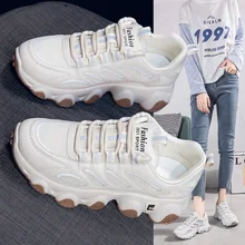 

TOPHQWS 2021 Fashion Sneakers Women Casual Breathable Vulcanized Sports Shoes Female Platform Daddy Shoes Korean Chunky Sneakers