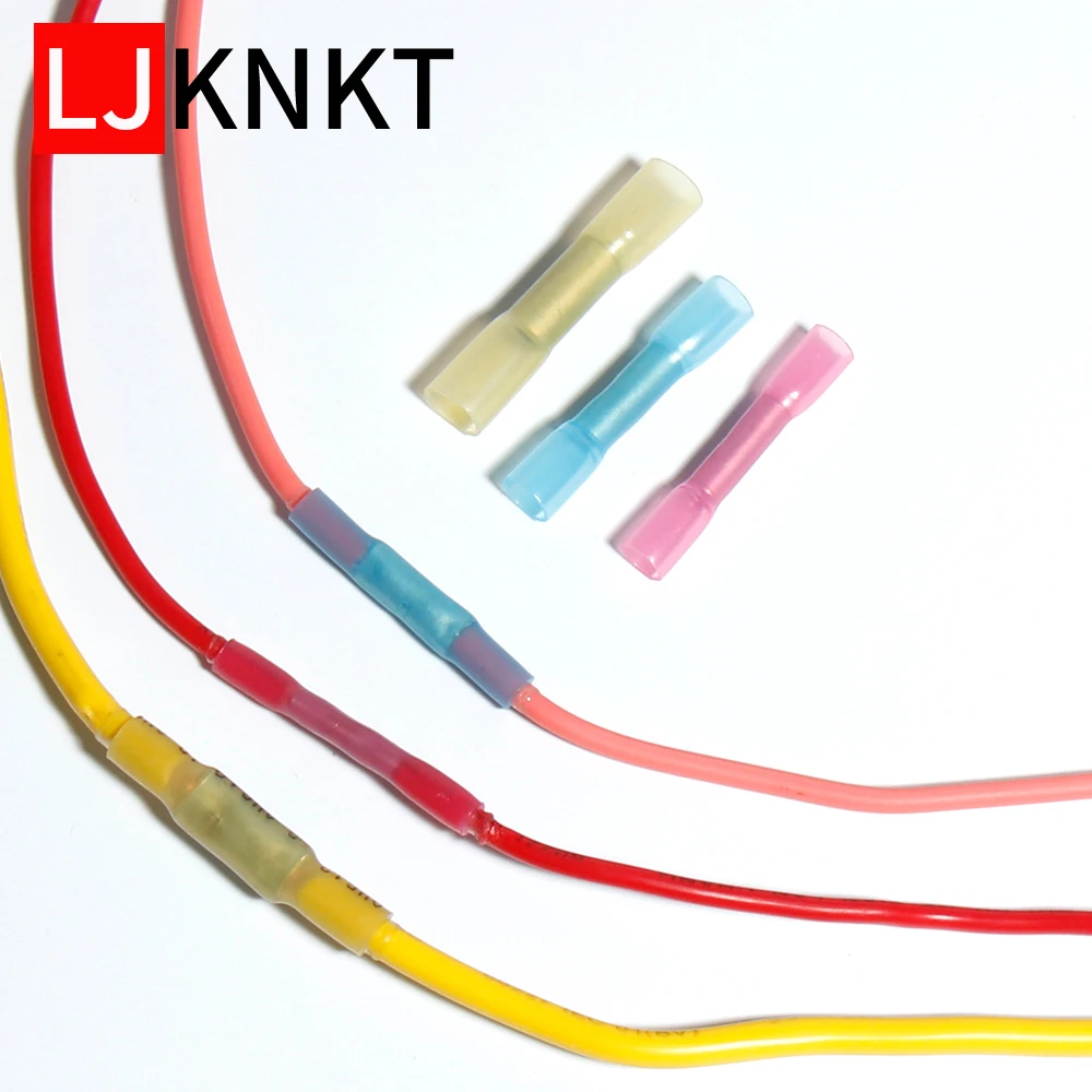 

100pcs Connector AWG 16-14 1.5-2.5mm2 Waterproof insulated terminal cable coil curve conductor BHT-1.25 BHT-2 BHT-5 Blue red