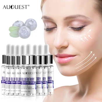 

Auquest Facial Serum Hyaluronic Acid Blueberry Face Lifting Anti Aging Wrinkle 15ml Serum Antioxidant Face Care Serum