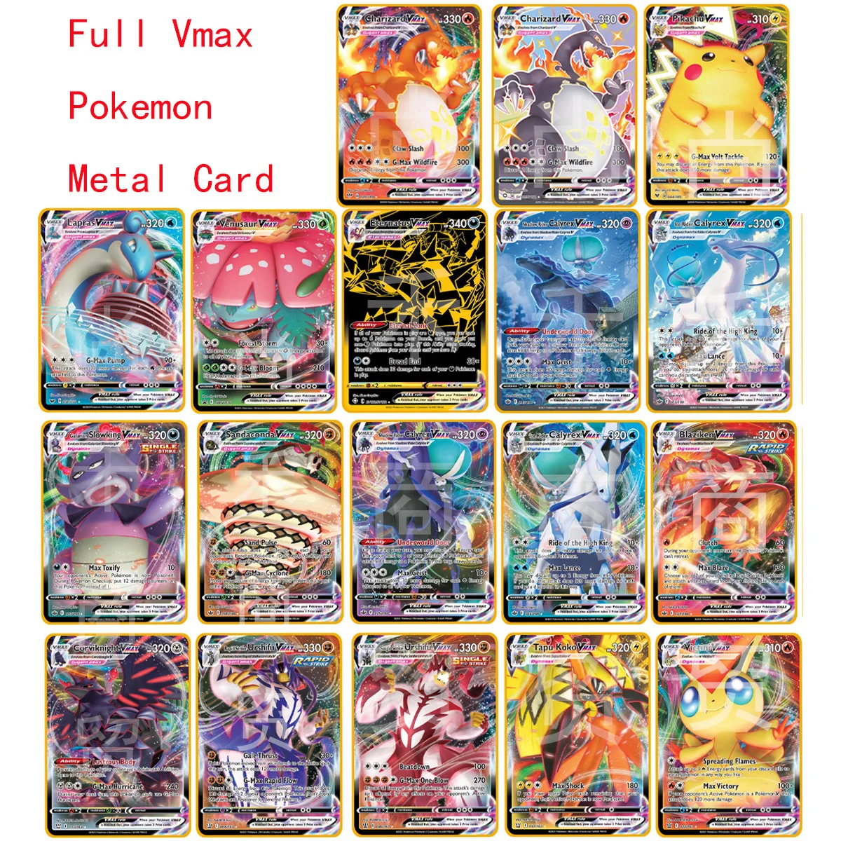 27 Styles Pokemon Metal Vmax Charizard Pikachu Venusaur Lapras Toys Hobbies  Hobby Collectibles Game Collection Anime Cards - Game Collection Cards -  AliExpress
