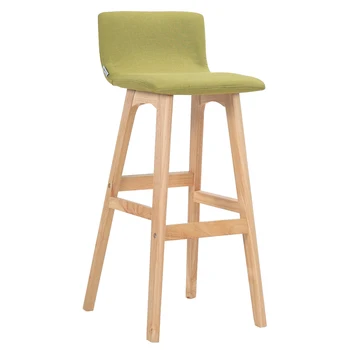

Living Back Solid Wood Bar Chair Nordic Bar Chair Bar Stool Simple Home Front Stool
