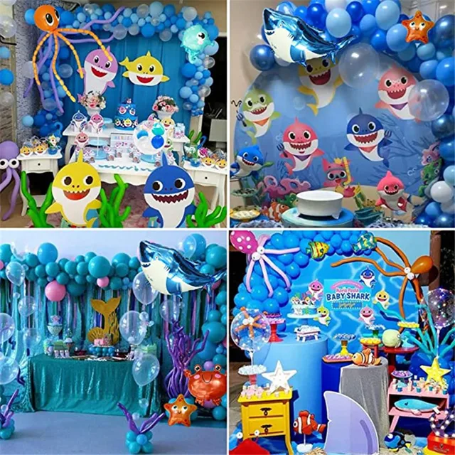 Baby Shark Birthday Party Decorations  Baby Shark Birthday Party Decor -  181pcs - Aliexpress