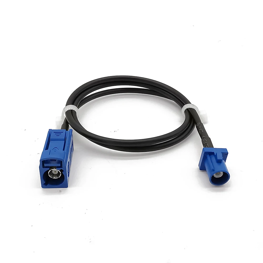 Удлинительный кабель Fakra Blue C с разъемом типа папа и мама для GPS антенны RG174 10 50