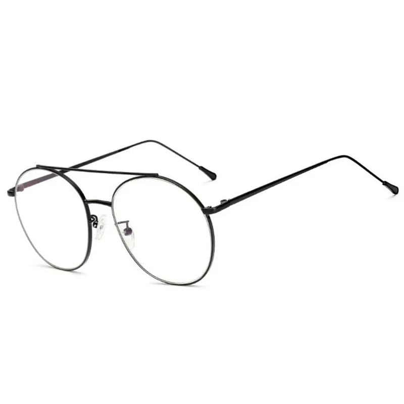 

HOTOCHKI New Female Trend Optical Retro Prescription Glasses Metal Vintage Eyewear Eyeglasses Frame Men and Women