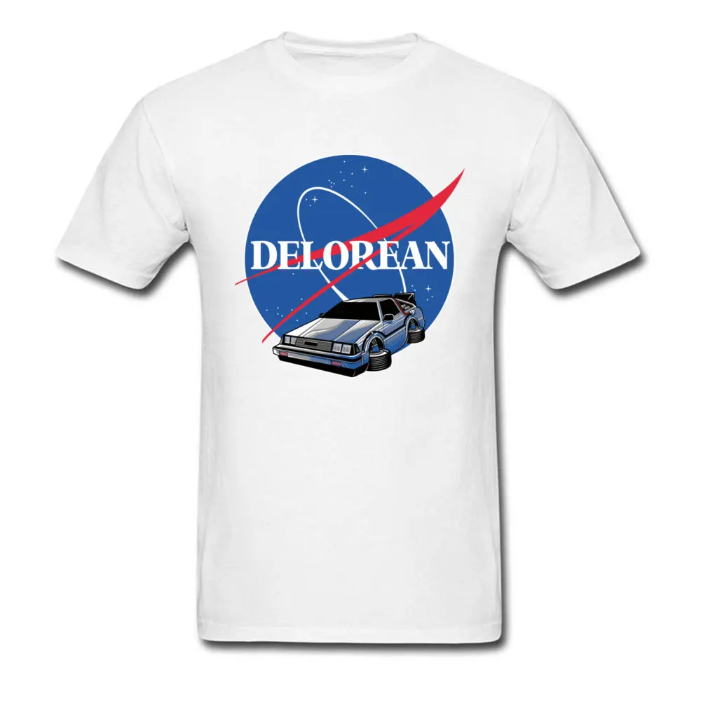DELOREAN_SPACE_10602 T Shirts 2018 Fashion Short Sleeve comfortable Pure Cotton O Neck Men Tops Shirts Top T-shirts NEW YEAR DAY DELOREAN_SPACE_10602 white