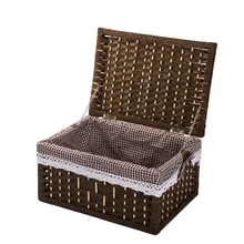 Best Price Laundry Storage baskets container Paper rope Cloth Storage Rectangular Basket with lid Decorative Wood Organizer Box Large Small Best Price Laundry Storage baskets container Paper rope Cloth Storage Rectangular Basket with lid Decorative Wood Organizer Box Large Small