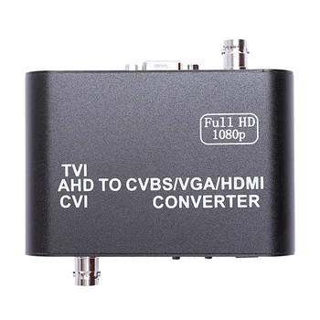 

AAAE Top-Full HD 1080p Tvi/ Cvi /Ahd To Cvbs/Vga/Hdmi Converter HD Video Converter(US Plug)