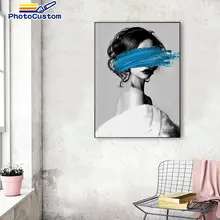 PhotoCustom Diy Abstract Figure woman painting by numbers on Canvas Handpainted On Canvas Paint Art Pictures Home Decor gift