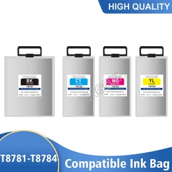 Cartouche d'encre T8781/T8381, T8382, T8383, T8384, pour imprimante Epson job Pro WF R5190DTW, WF R5690DTWF, sac avec encre et puce 