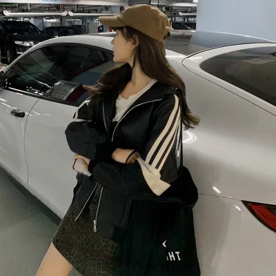 Tao Ting Li Na Women Spring Genuine Real Sheep Leather Jacket R36