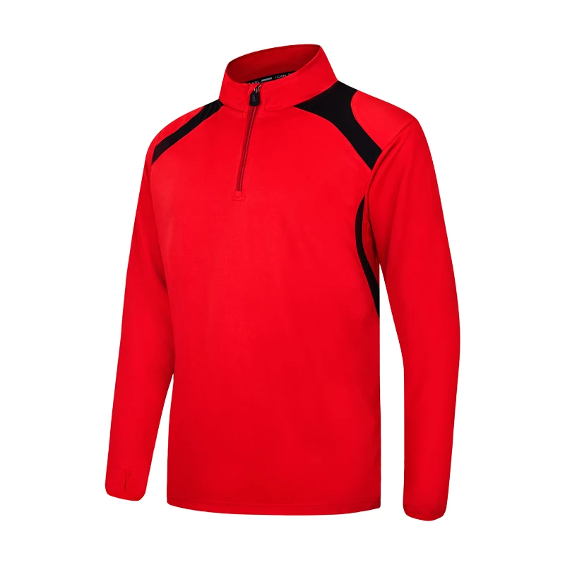 Red Coat Мужской футбольный костюм, зимняя спортивная одежда, тренировочный мужской футбольный костюм с длинным рукавом, теплая Футбольная форма для взрослых - Цвет: Red Coat