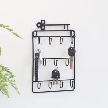 

Iron Home Storage Organization Hooks Rails Bedroom Door Hanger Clothes Hanging Rack Holder Hooks for Bags Coat Hat Keys