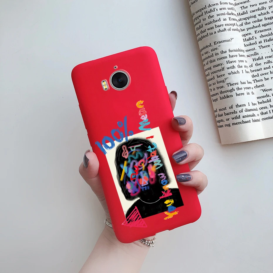 Cover Trasparente Per Huawei Y5 (2017) E Y6 2017 - Silicone TPU Con Stampa Farfalla E Luna - Antigraffio