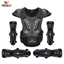 WOSAWE – gilet de Protection en armure pour moto, vêtements de course, veste de Protection du corps, équipement de Protection, genouillères 