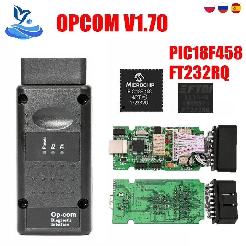 V1.99 OP COM V1.7 V1.95 диагностический инструмент для Opel OPCOM 1 7 с PIC18F458 прошивкой OBD2