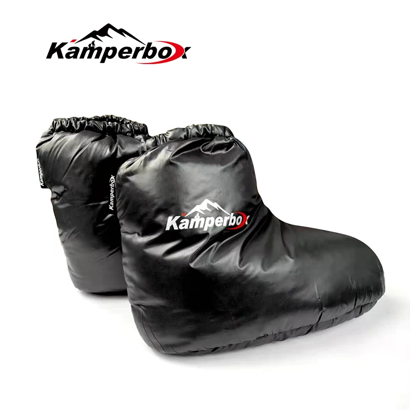 Kamperbox Down Sleeping Slippers Down Socks Camping Booties For Sleeping Bag Camping Socks AQ3 down slipper boots