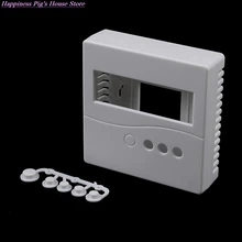 Boîtier blanc 8.6x8.6x2.6cm, 1 pièce, pour bricolage, testeur de mètres LCD1602 avec bouton 86, boîtier de projet en plastique