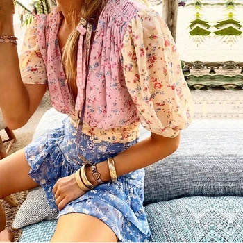 

Sexy Elegant Print Ruffle Short Dress Women Summer Party Cool Casual Dress Female Daily Cute Mini Floral Dress Vestidos