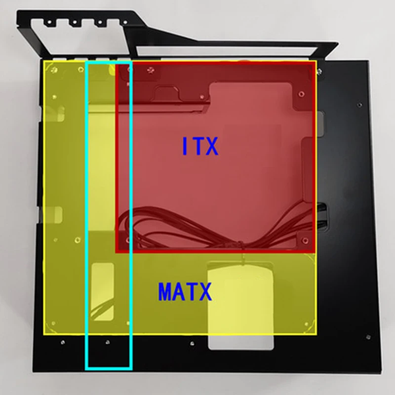 DIY Computer Case Rack ITX MATX ATX EATX Motherboard Open Desktop with 12cm Fan Frame Water-Cooler Bracket Universal Chassis