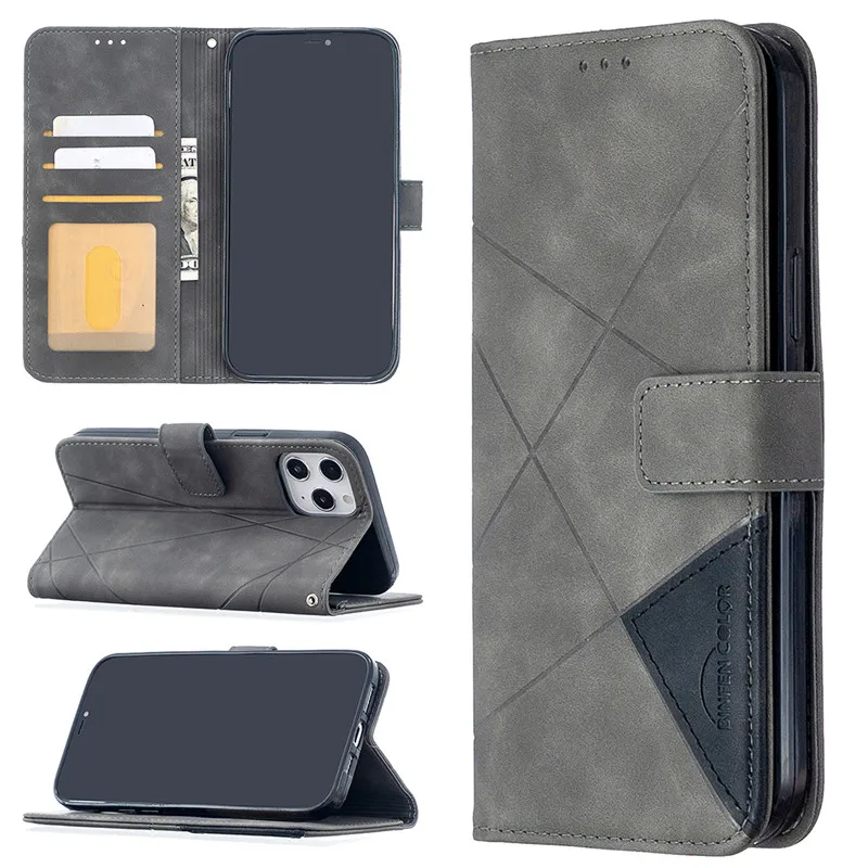 Luxury Leather Phone Case For iPhone 12Pro 11Pro 12 Mini 11 Pro Max SE 2020 6 6S 8 7 Plus XR X XsMax Wallet Flip Cover Coque