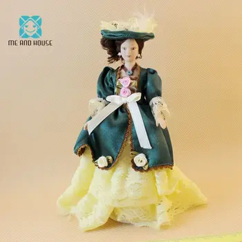 

1:12 dollhouse miniature 5types European Mini doll model crafts lady candy toy Roombox birthday gift pocket tiny small world