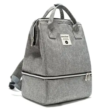 

Baby Diaper Mummy Backpack Insulated Pocket Large Capacity Dual Layers Nappy Bag
