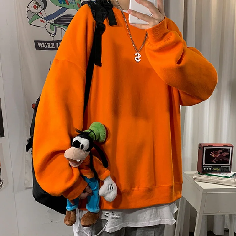 Men Sweatshirt 2020 Solid Color Spring Autumn Hoodies Causual Streetwear Clothes Round Neck Thick Warm Oversize Fashion Clothes Men Sweatshirt 2020 Solid Color Spring Autumn Hoodies Causual Streetwear Clothes Round Neck Thick Warm Oversize Fashion Clothes