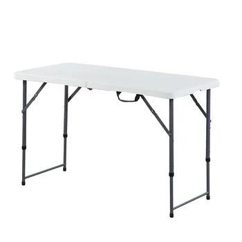 

Folding table simple portable outdoor stalls push activity training table and chairs dining table rectangular strip home
