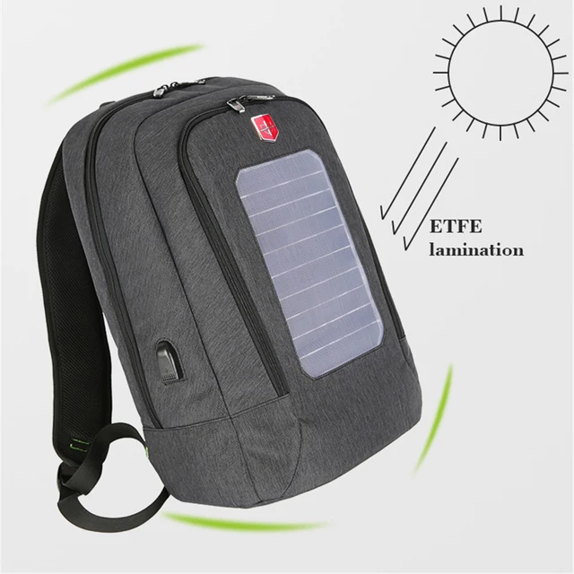 2020 Waterproof Solar Panel Backpack Men USB Charging 15.6 inch Laptop Backpacks Travel Bags Solar Charger Daypacks Male mochila 5