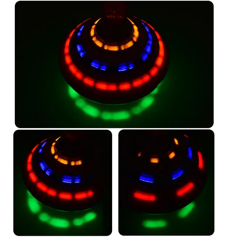 Classic Magic Spinning Tops Toy Music Light Gyro Children's Toys with LED Flash Light Music Funny Toys Kids Boys Birthday Gift