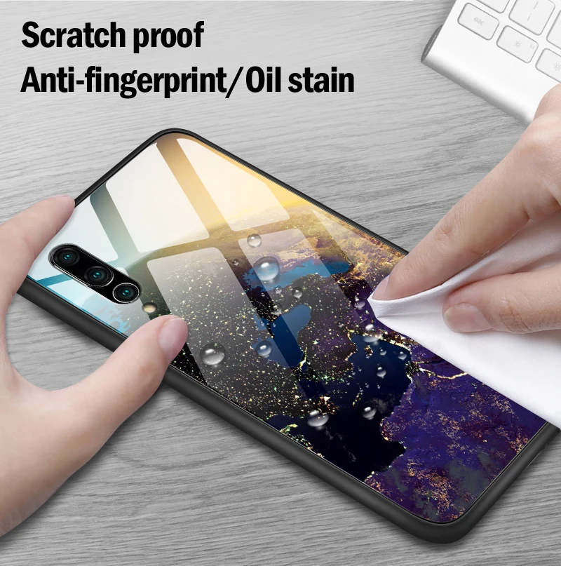 Модный Роскошный чехол для телефона huawei Enjoy 9s из закаленного стекла Mate20 Lite Pro Nova 2 3i 4 P Smart+ P20 P30 Honor Play Shell