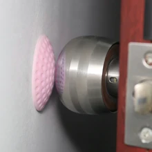 Наклейка на стену для гольфа, стильная резиновая ручка, уплотненная Бесшумная дверная палка, замок, защитная накладка, украшение для детской комнаты, украшения для спальни