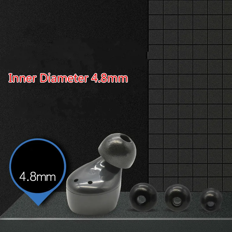 6pc 3 Pair S M L Memory Foam Ear Tips for TWS Ture Wireless Earbuds Bragi Dash Pro The Headphone Samsung Gear IconX Galaxy Buds