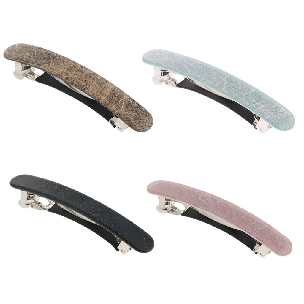 2Pcs Fashion Vintage Hair Clips for Women Hair Barrette French Acetate Hair Styling Accessories Automatic Hairpin 