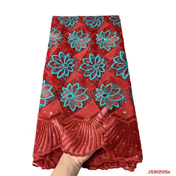 

Color Fabric Tulle Net Fabric 2018 Promotion Good Price African Lace Stones Embroidery African laces f191205