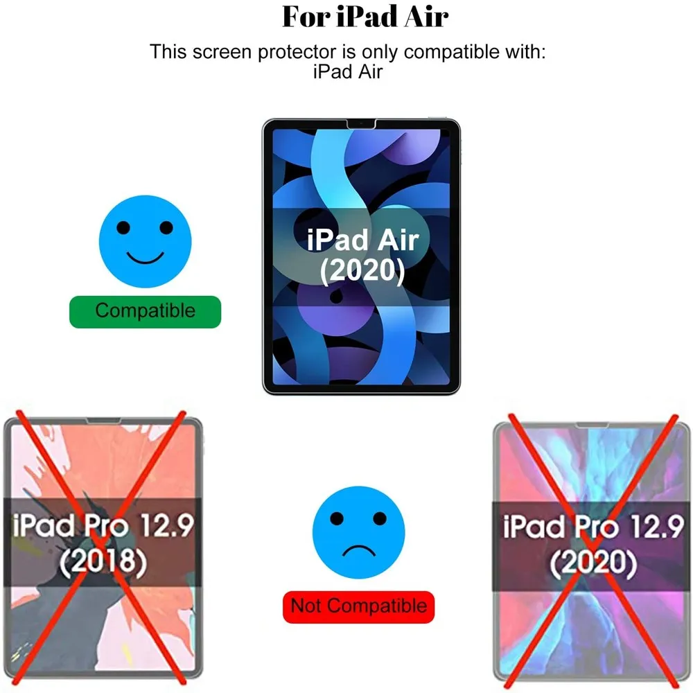 Закаленное стекло твердостью 9H для iPad Air 4 10 9 дюймовая защитная пленка 2020