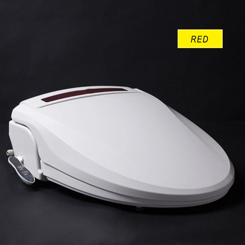red Modun Интеллектуальные Сиденья для унитаза Боковая кнопка панель управления биде крышка с подогревом Смарт сидение чистый отключение питания памяти Крышка для унитаза - Цвет: red