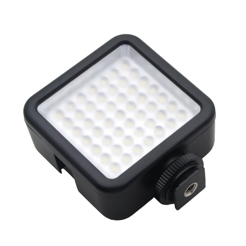 1 шт. микрофон для камеры, для смартфонов iPhone Andoid, Nikon Canon EOS DSLR camera s и 1 шт. Мини DC 3 в 5,5 Вт 49 светодиодный видеокамера