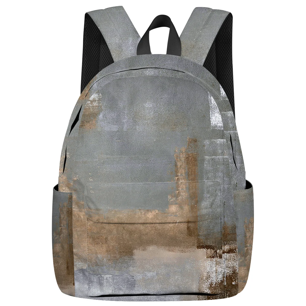 

WHEREISART Retro Graffiti Art Paint Backpacks Abraham Lincoln'S Birthday Elementary School Students Bottle Side Pockets School