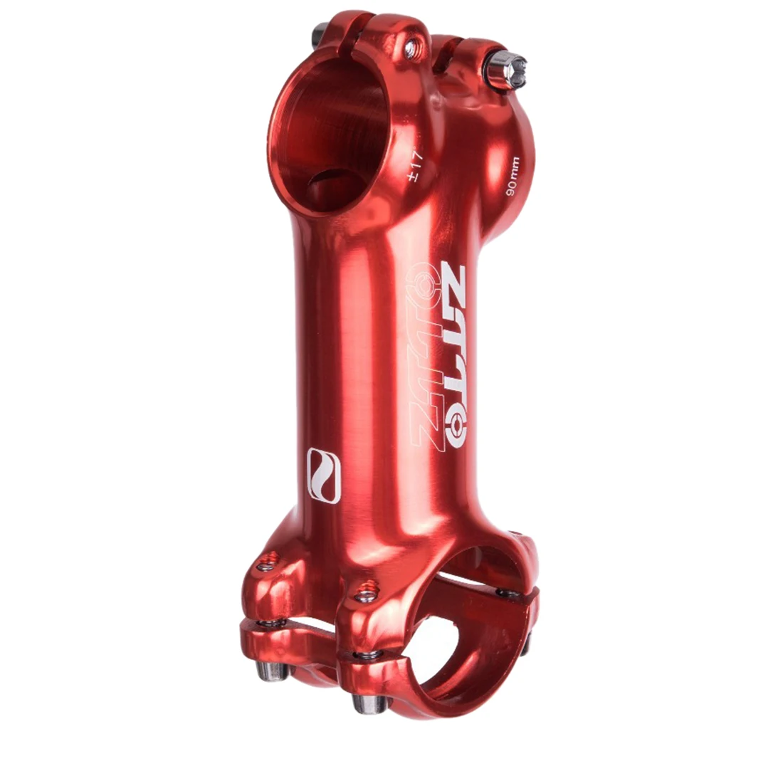 90mm ZTTO 90/100 мм Длина ± 17 ° полированный стебель MTB велосипедный вынос-красный/черный - Цвет: 90mm